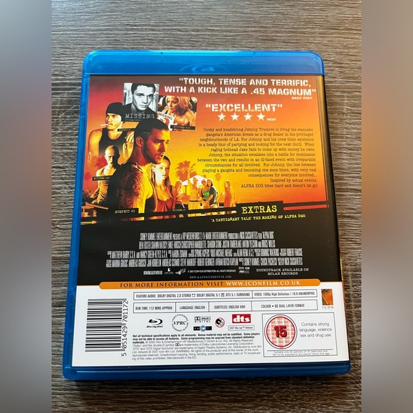 📀 3/$15 or 4/$20 📀 Alpha Dog Bluray - Picture 2 of 3